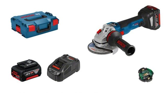 משחזת זווית נטענת BOSCH GWS 18V-10SC